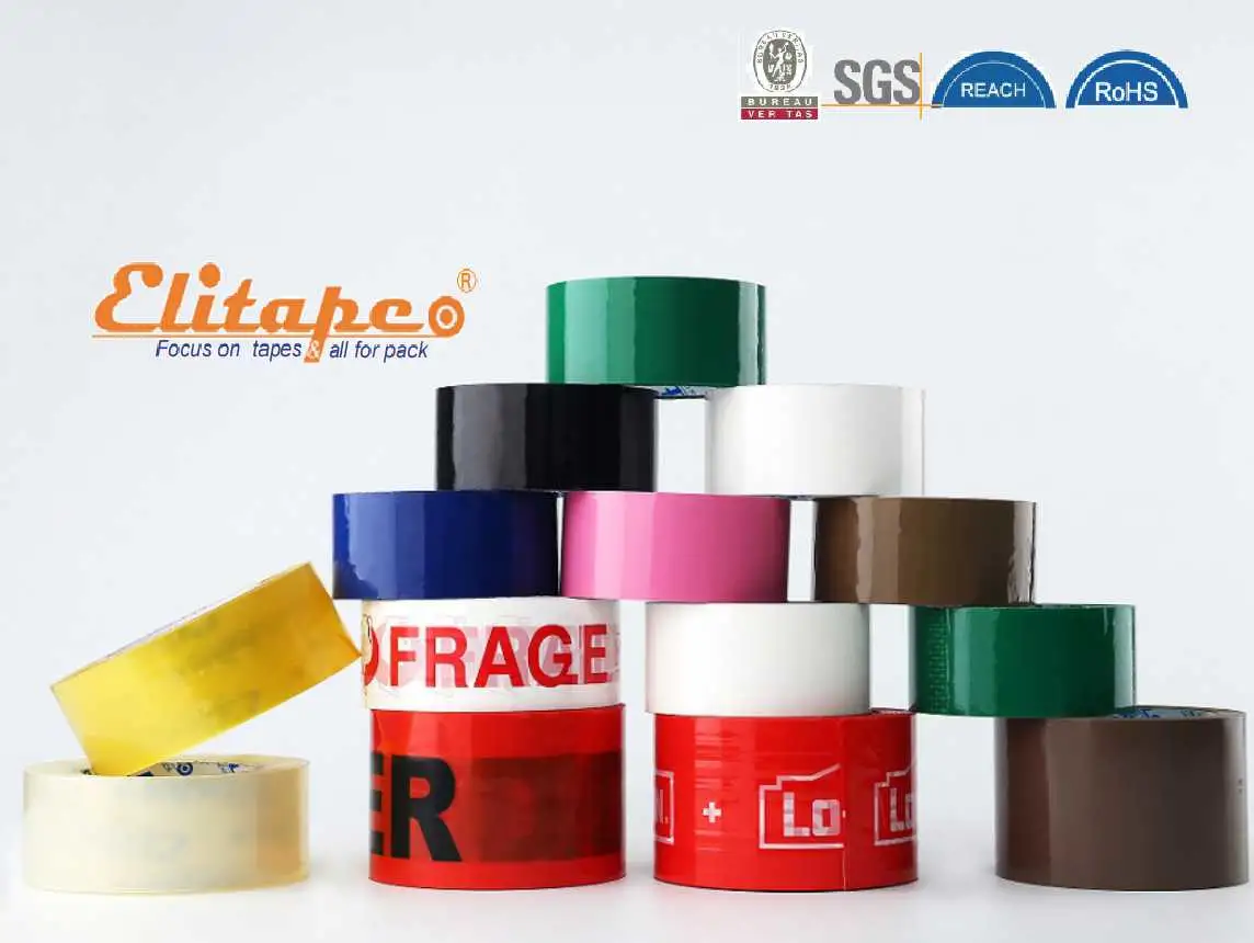 Elitape Shh BOPP Acrylic Self Adhesive Packing Cinta Tape/Stationery Tape/Reinforce Fabricduct Tape/Masking Tape/Double Sides Tape/PVC Tape/Anti Slip Tape