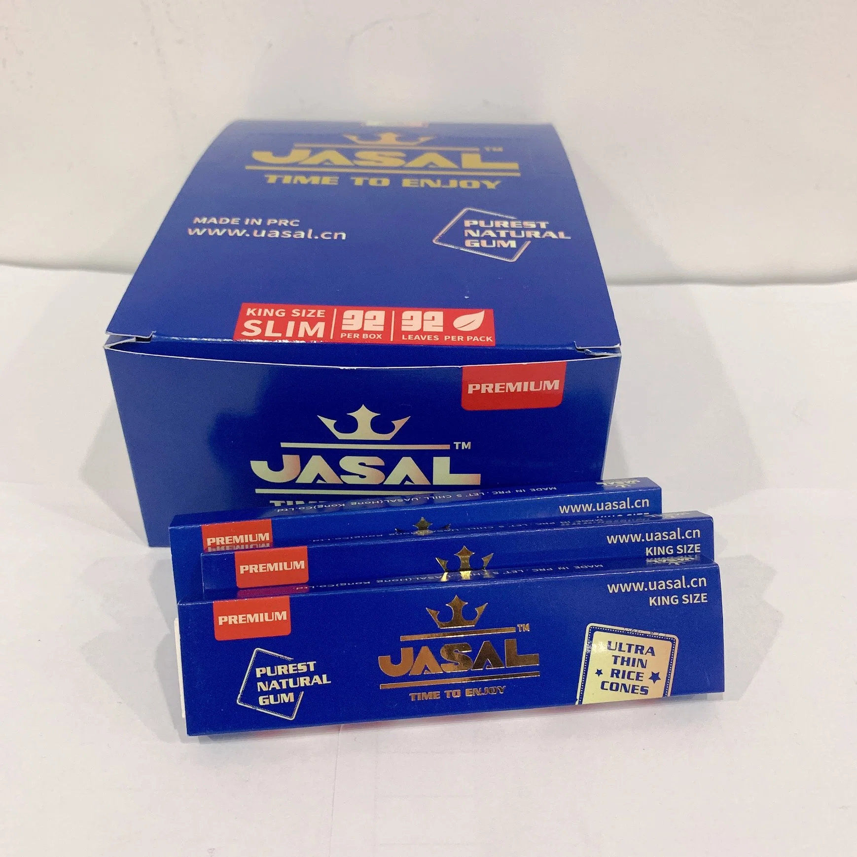 Papel de la Marca Uasal papel de la Marca OEM papel Natural Marrón crudo fumar Logotipo personalizado disponible