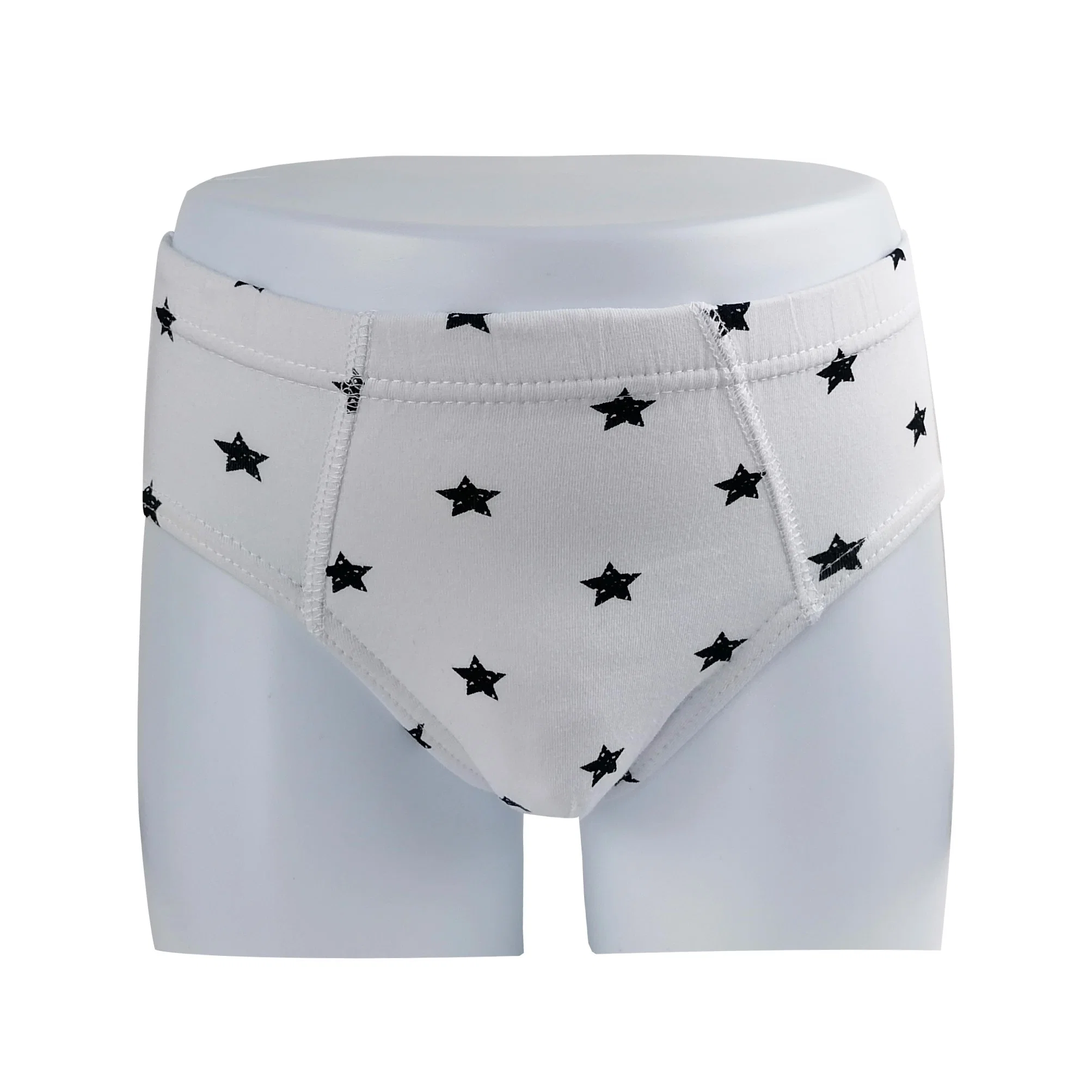 Wholesale Customize Cute Star Print Breathable Cotton Boys Briefs