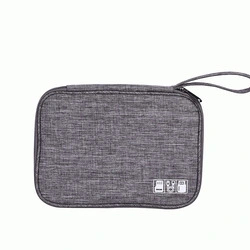 Fermeture à glissière portable Gadget de voyage accessoires numériques électroniques sac de l'Organiseur de câble de stockage