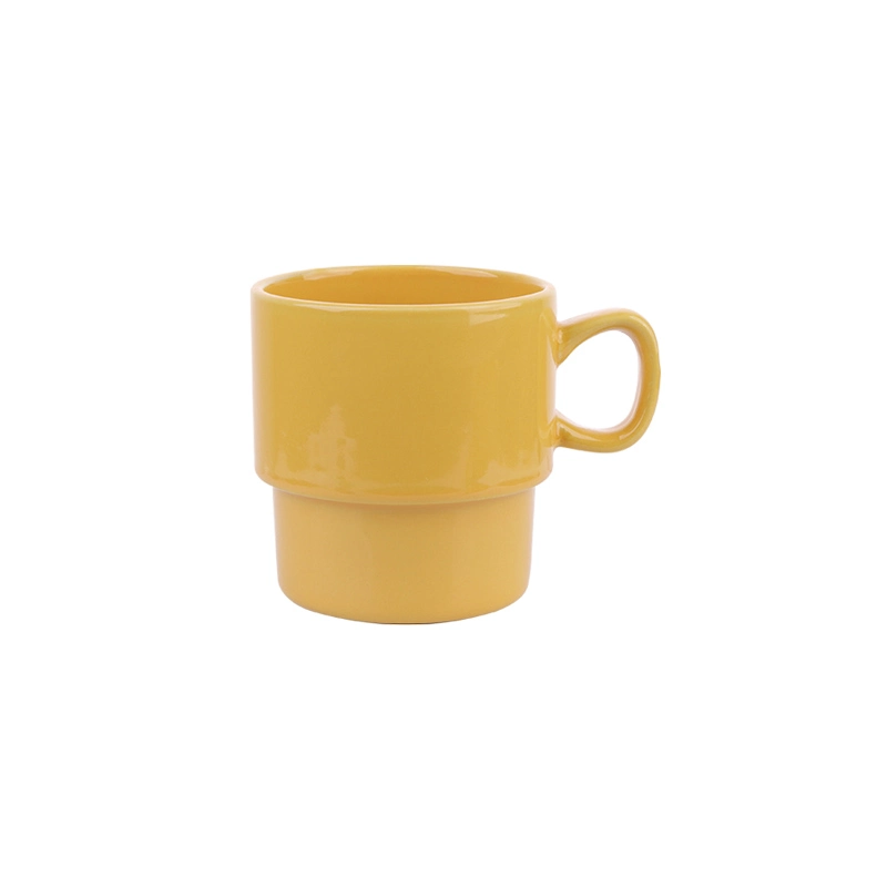 350ml Ceramic Stoneware Coffee Mug Red Teacup Glazed Cup