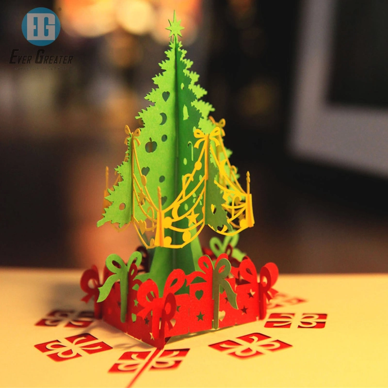 Carte cadeau personnalisée promotion de Noël cartes cadeau 3D
