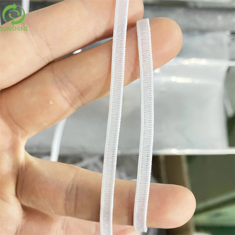 Disposable Non-Woven Cap Wide Double Elastic Rubber Band for Shoe Cover