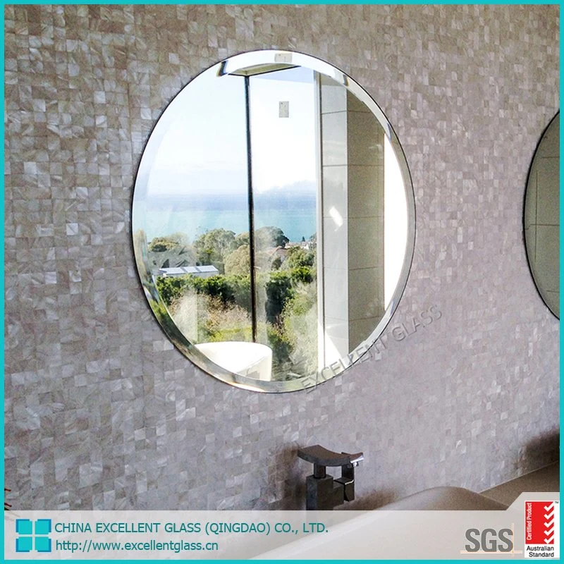 Vinyl Backed Safety Mirror/Mirror Glass/Decorative Mirror with AS/NZS Certification, Tempered Mirror, 5mm 6mm by Size 3680X2440mm3660X2440/2250/2140mm