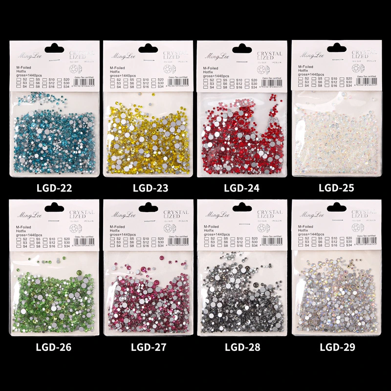 Mixed Color Multi-Size Multi-Color Ab Diamond Color Glass Diamond