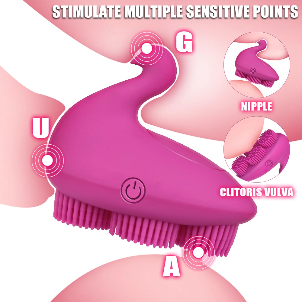 Estimulador de mamilo clitoral fêmea Masturbador Swan forma 10 velocidades Escova G Sex Toys for Women - vibrador de ponto