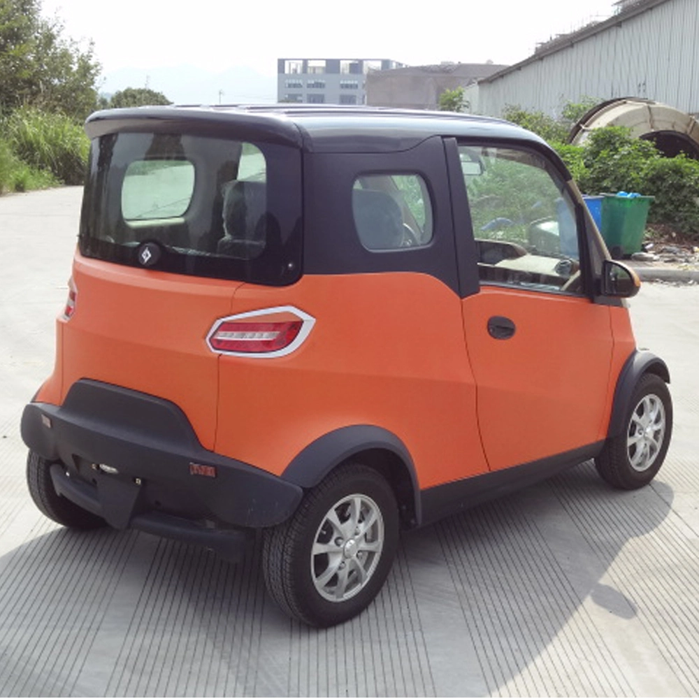 4 plazas de Lujo Mini Eléctrico Four-Wheeled coche familiar con aire acondicionado Smart Coches eléctricos vehículos para los adultos con la CEE