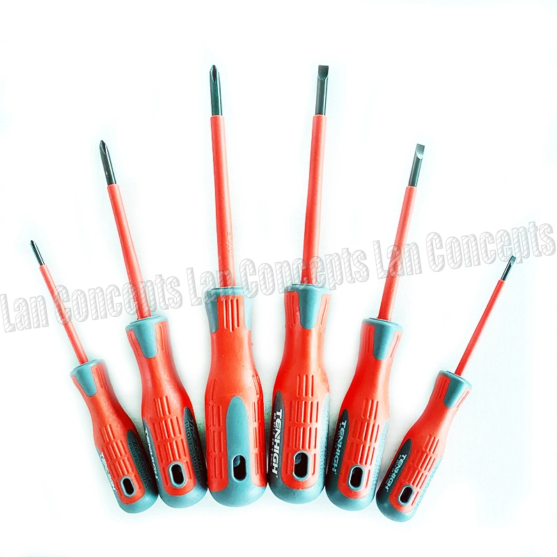 6PCS Screwdriver Set with Magnetic Slotted and Phillips Bits Screwdriver