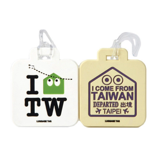 Made in China Werbegeschenk Customized 3D/2D Logo Cartoon Cute Form Logo Tag Koffer Typ weich PVC Name Tag Gepäck Tag (YB-LT-14)