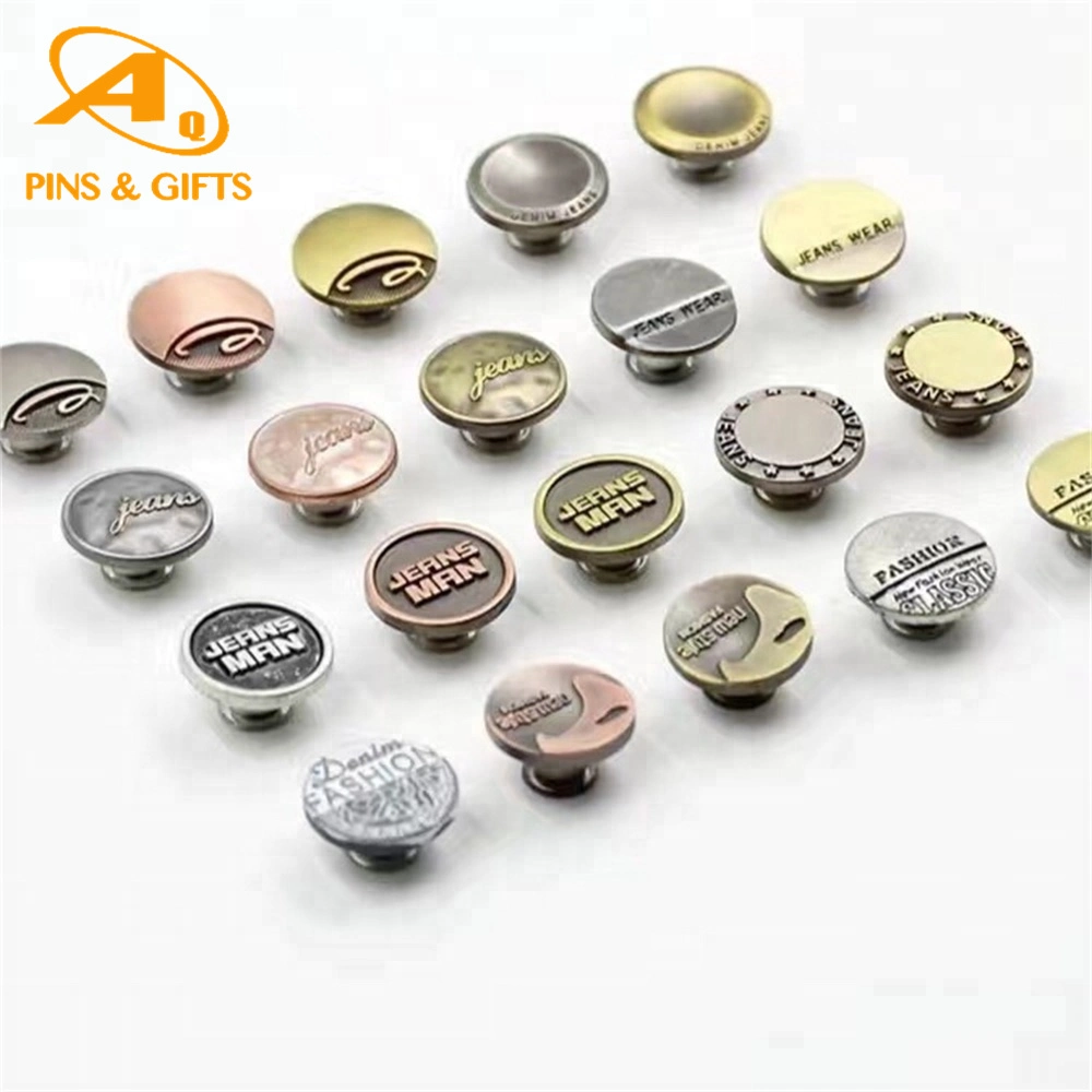 Factory Price Custom Hot Sale Metal Badge Enamel Lapel Pin 3D Garment Metal Brass Snap Button