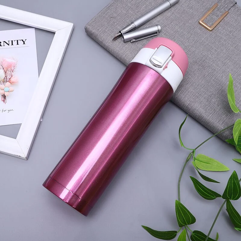 500ml Double Wall Stainless Steel Vacuum Flask with Safe Lock Cap