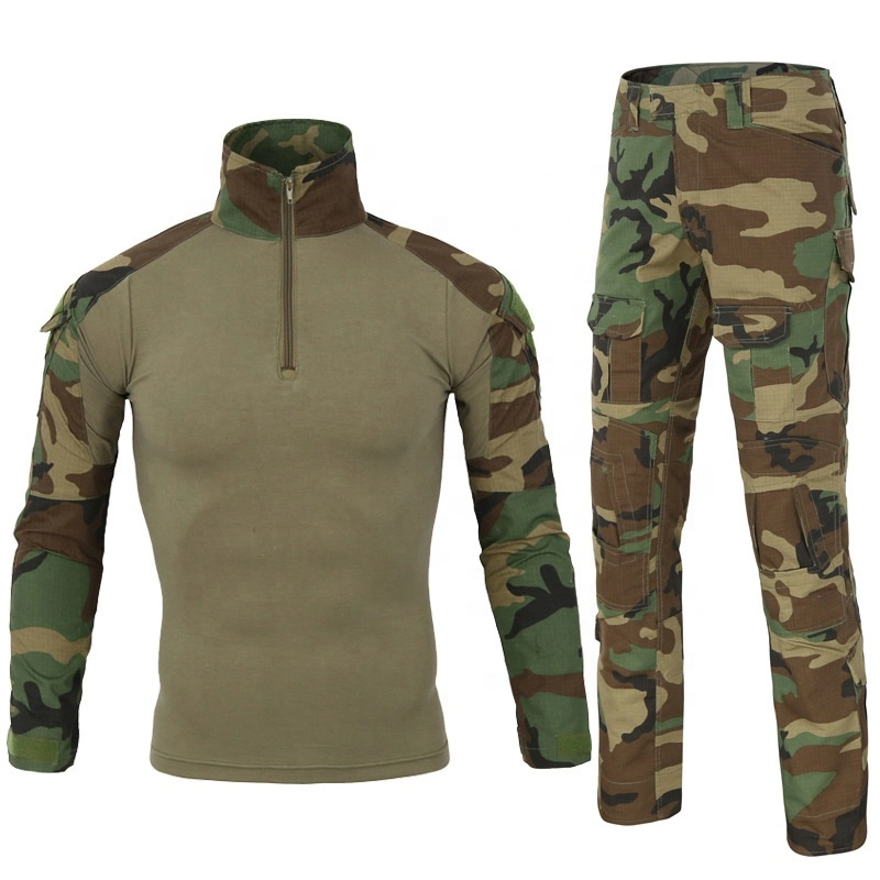 Angola Combat Camouflage Uniform Frog Suit Long Sleeve Shirt