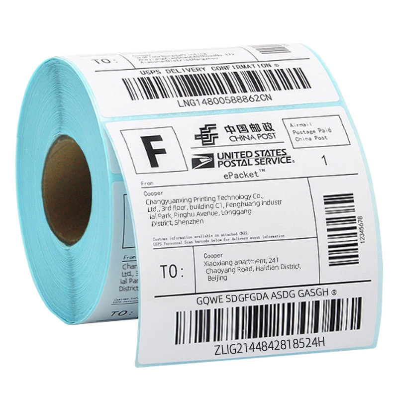 Self-Adhesive Paper Thermal Paper Top Coated Thermal Sticker for Label