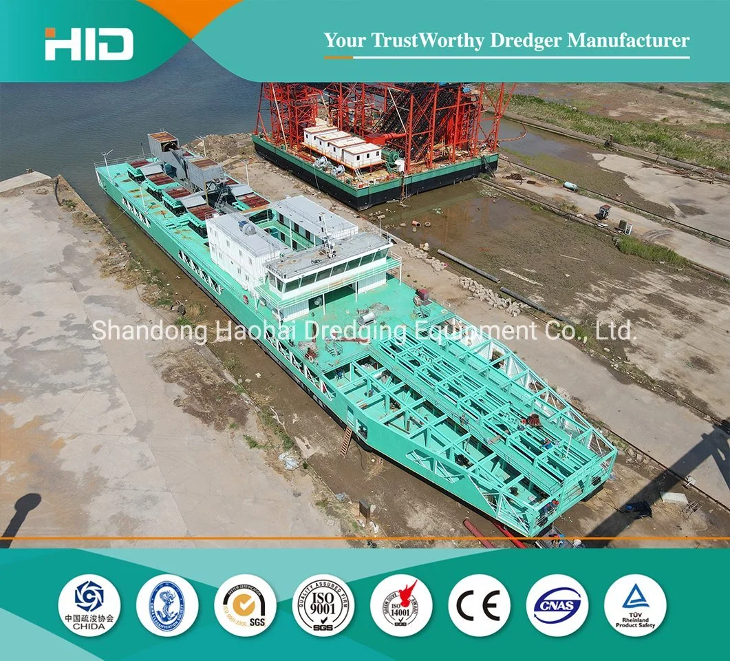 95m Large Capacity Tin Ore Mining Dredger Ship with Handling Capacity of 700tons