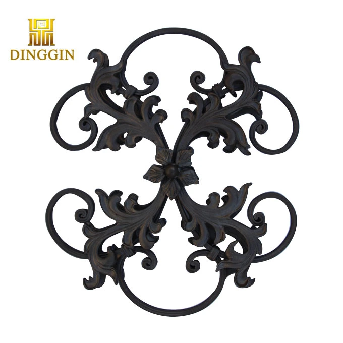 Customized Wrought Iron Material Door Decoartion