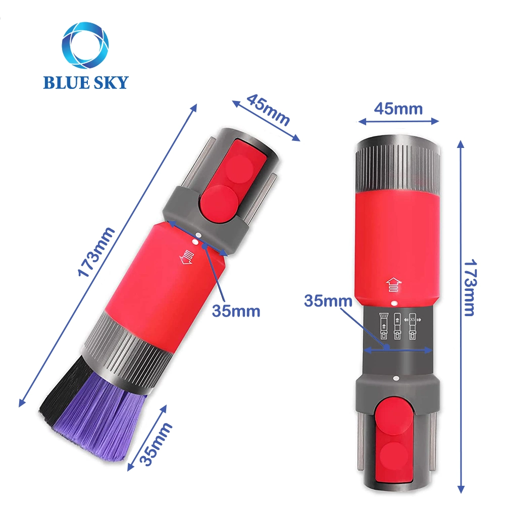 Dust Removal Soft Bristle Traceless Brush Part Compatible with Dysons V7 V8 V10 V11 V15 Vacuum Cleaner Attachment