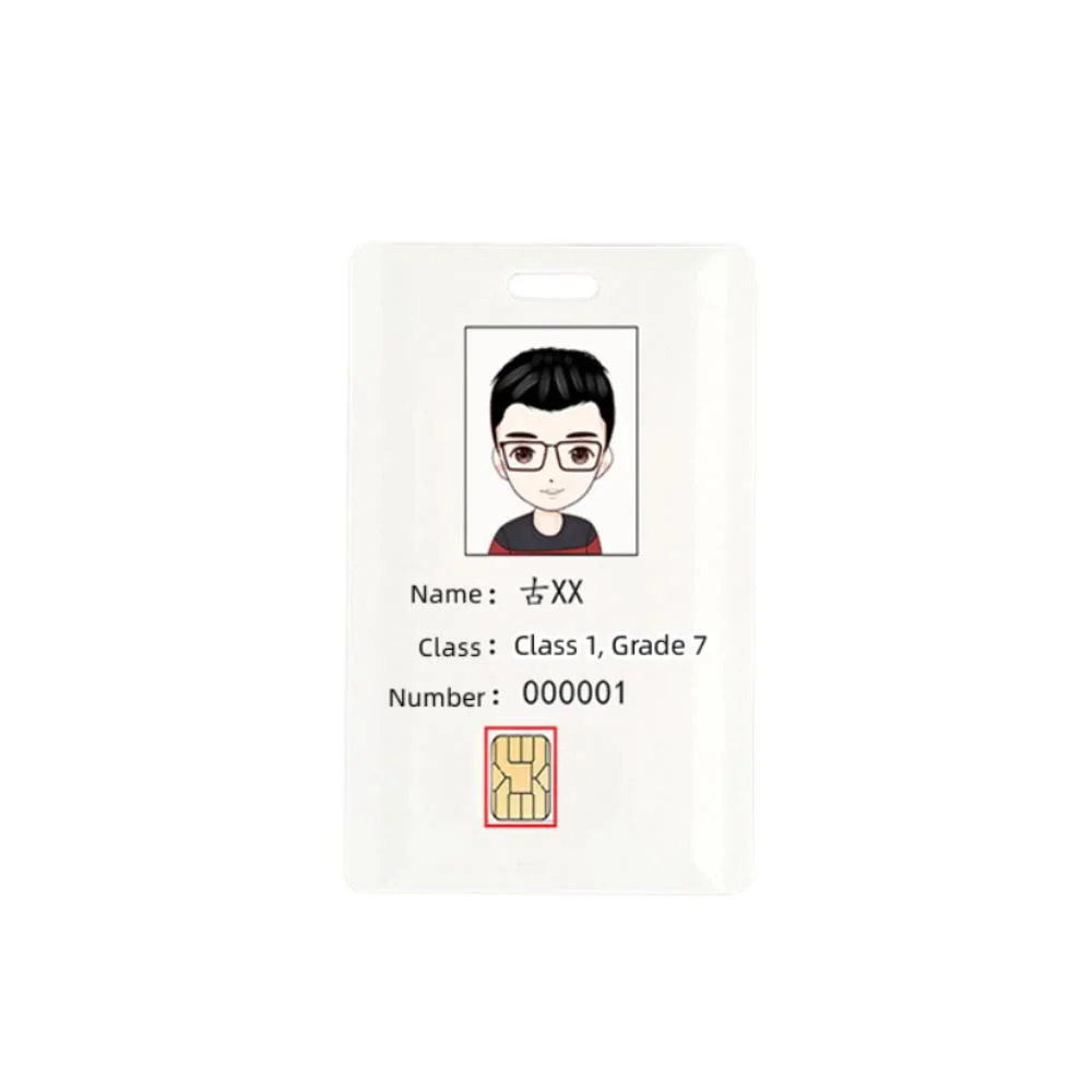 بطاقة RFID الشخصية للشركة المصنعة رقم عمل معلومات موظف الإنتاج الذكي البطاقة
