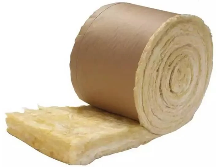 Used for Building Wall Roof Insulation Glasswool Roll Felt Sound Insulation and Heat Insulation Kraft Facing