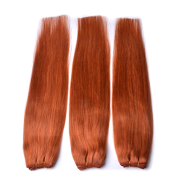 27# Light Brown Straight Human Hair Weaves 1PC Hair Weaving Bundle 5A Thick Machine Weft Double Wefted Hair Promotion 18" ~ 24"