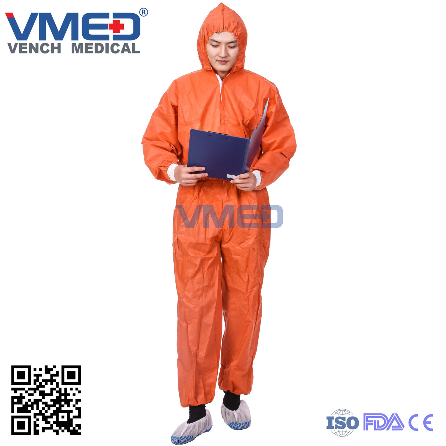 SMS Coverall Disposable Non Woven Factory Chemical Hospital Waterproof Protective Coverall Safety PP/SMS/Coverall, Protective Coverall