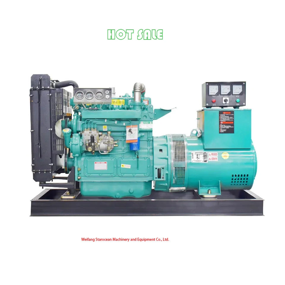 2023 cilindro Ricardo Open Type GLP 125kVA 100kVA Gas Diesel Generador de fábrica