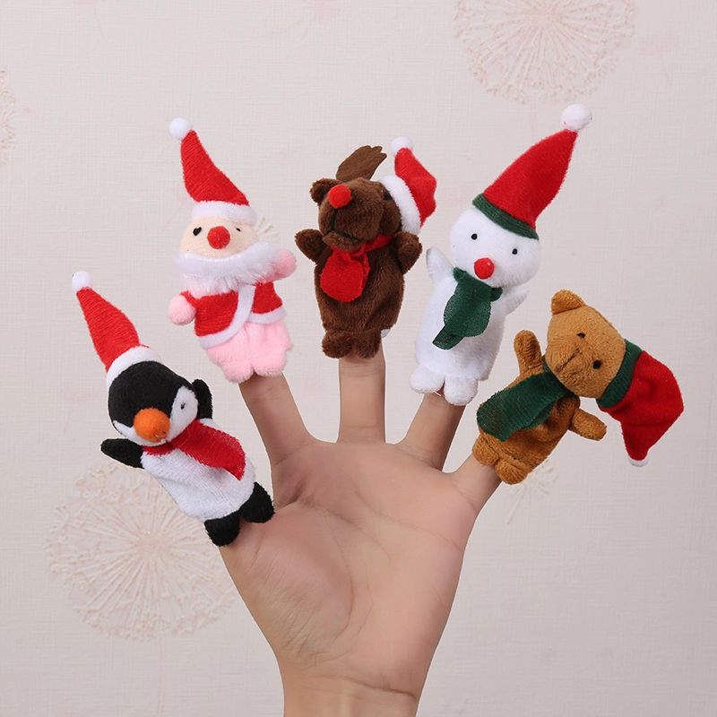 Cartoon Hand Puppet Doll Finger Puppet with Different Style Can Be OEM