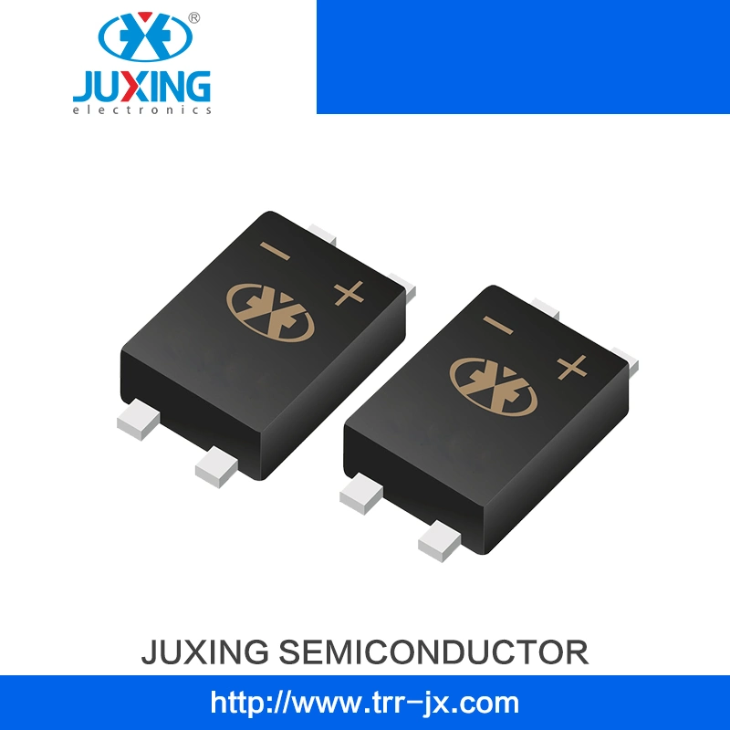 Juxing Kmb28f Vrrm80V Vrms56V Ifsm50A Vf0.85A Surface Mount Schottky Bridge Rectifier Diodes with Mbf Case