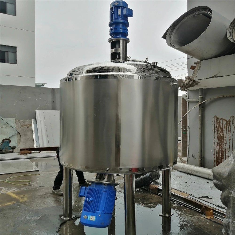 5000L Gallon reacción de acero inoxidable envejecimiento calentamiento por vapor eléctrico por vacío Doble Jackete almacenamiento de fermentación depósito mezclador