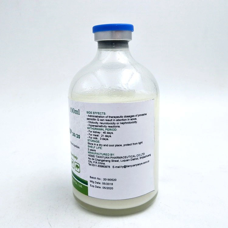 الطب البيطري Penicillin G Procaine وDihydrostorpectoreفي حقن Sulالمصير لمدة استخدام الرعاية الصحية في الثروة الحيوانية