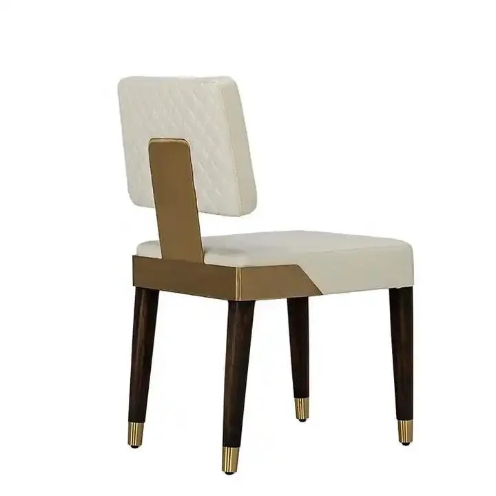 Custom-Made Furniture for Villas and Luxury Houses Italy Royal Wood Leather Chair Single Chair Modern