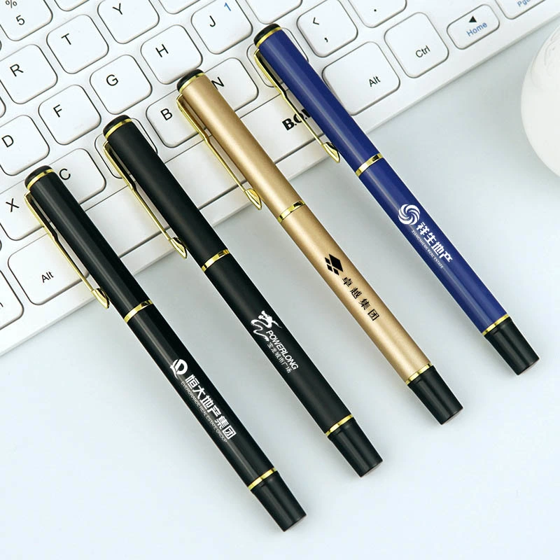High quality/High cost performance Gel Pen Custom Metal Ink Promotional Gift Laser Logo Advertising Gel Pen