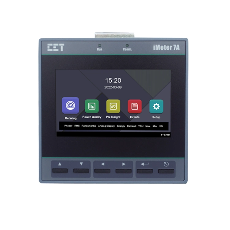 IMeter 7DIN144 clase 0.2S Monitor de calidad de potencia trifásico para medición de energía eléctrica con 4G de memoria Ethernet RS-485