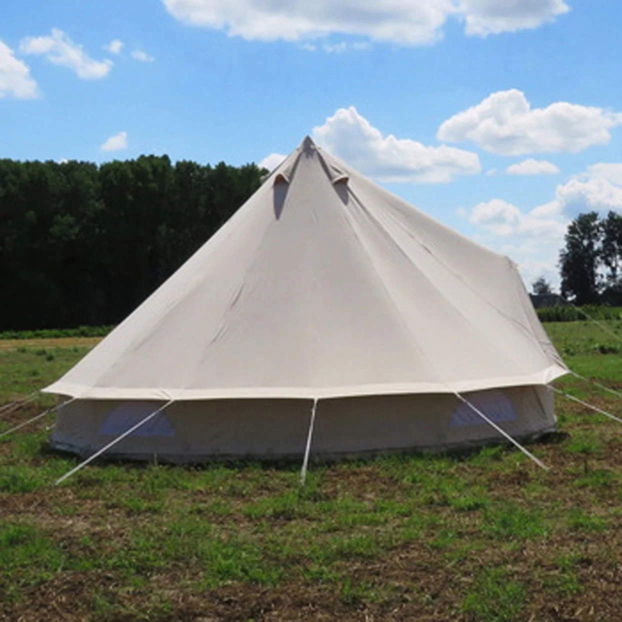 Promoção exterior tecido impermeável de lona de algodão para a Bell Tenda Venda