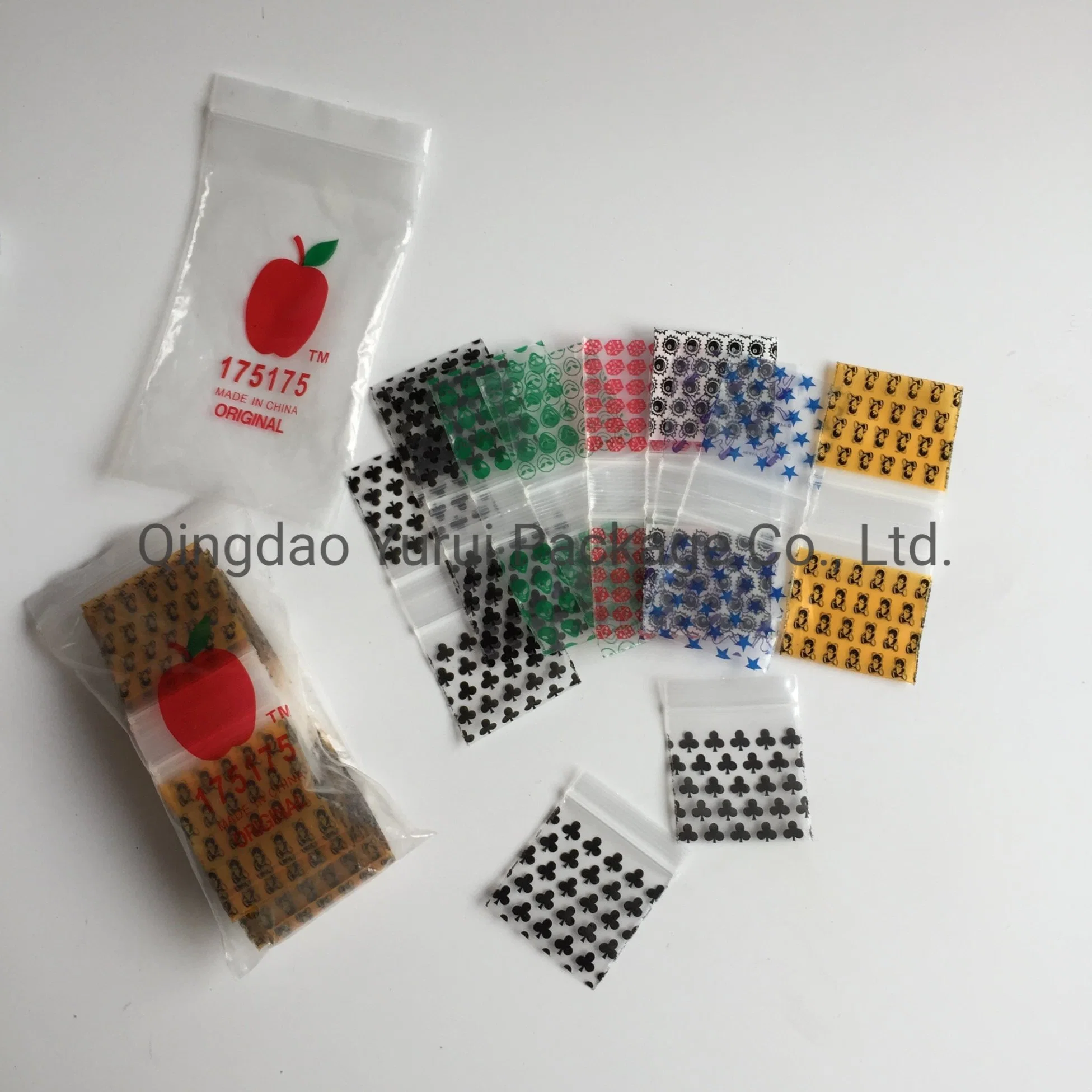 Custom Design LDPE Plastic Mini Apple Baggies