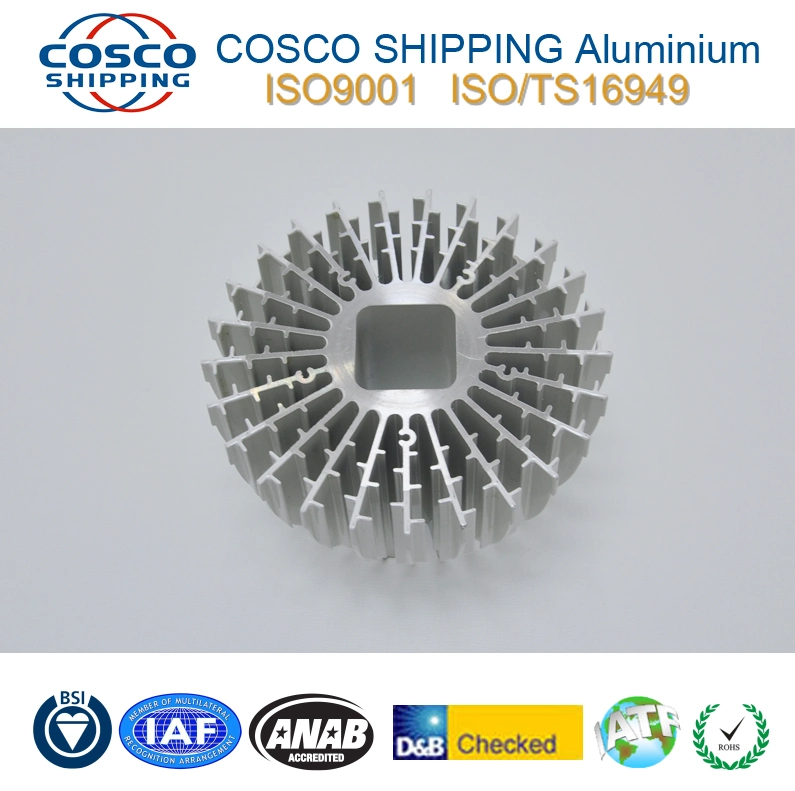 High Precision Aluminium Profiles Die Casting Heat Sink with CNC Machining