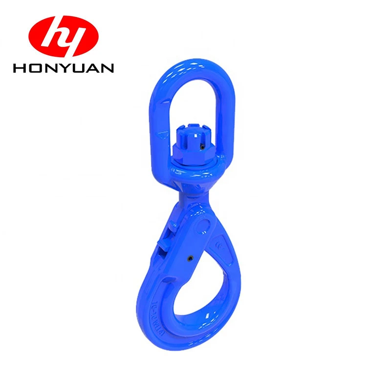 G100 Rigging Lifting Safety Chain Swivel Self Locking Hook Swivel Self Locking Safety Hook G100