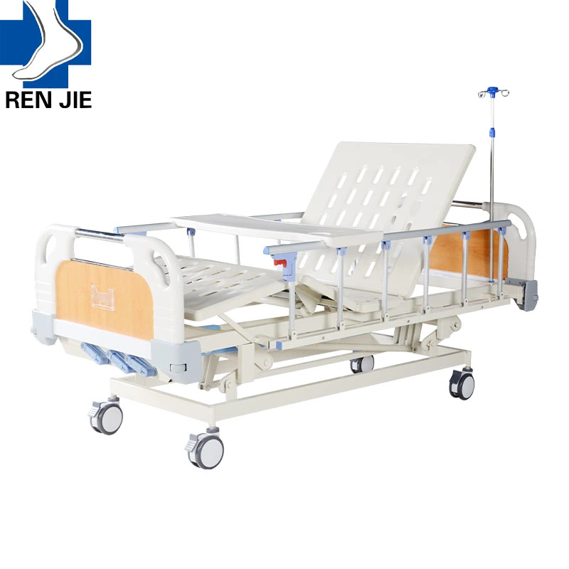 3 Function Adjustable Patient Bed Steel 3 Crank Used Manual Medical Hospital Beds