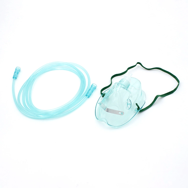Máscara de oxigénio simples descartáveis médicos
