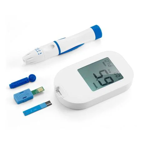 Glucometer mit Teststreifen Sugar Testing Electronic Digital Blood Glucose Messgerät