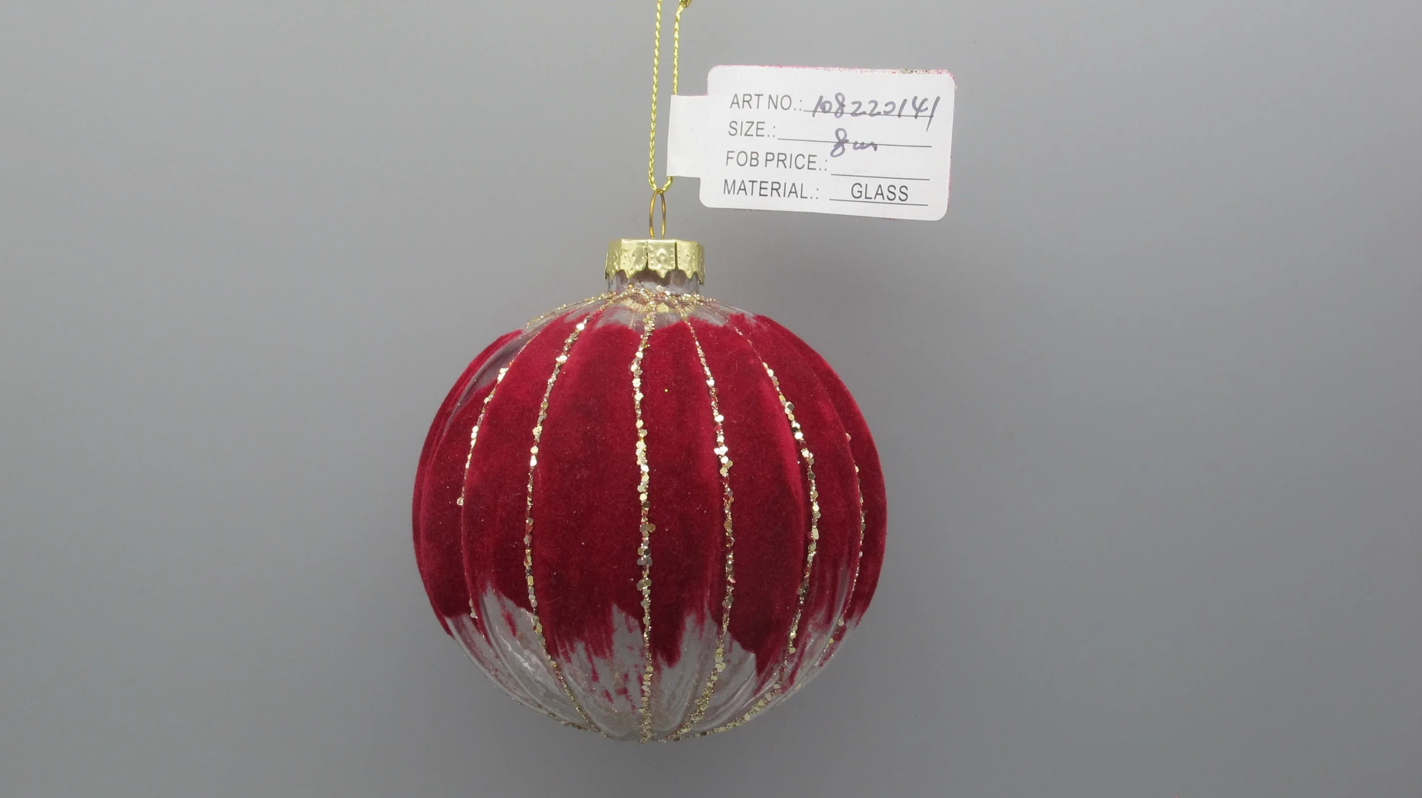 2023 Hand Paiting Glass Crafts Ornaments for Christmas Tree Party Decoration