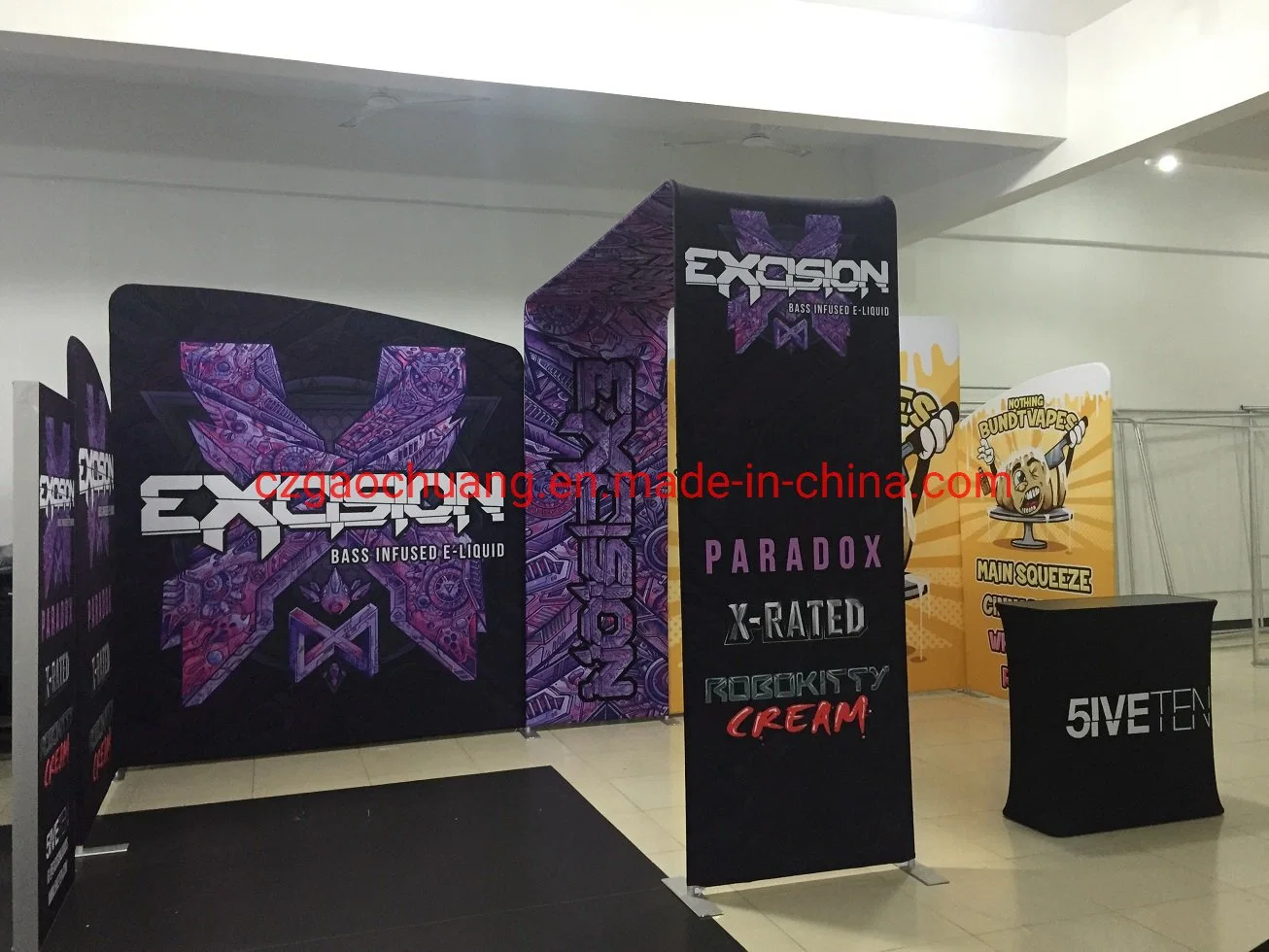 10'x20' Pop Ez Wave Fabric Exhibition Display Booth Stand