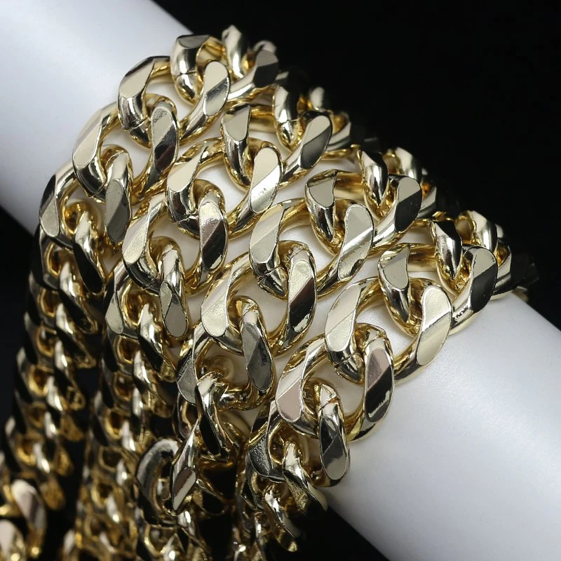 High quality/High cost performance  Gold Aluminum Decorative Metal Chains for Bags Tl21045