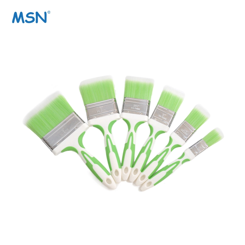 MSN Factory Price Soft Grip Paint Brush House Ceiling Furniture Flat Paint Brush Set