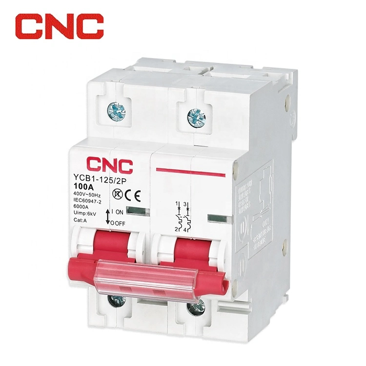 CNC New Design Ycb1 Series MCB 1p 2p 3p 4p MCB 63A 80A 100A 125 AMP 6ka 10ka Miniature Circuit Breaker