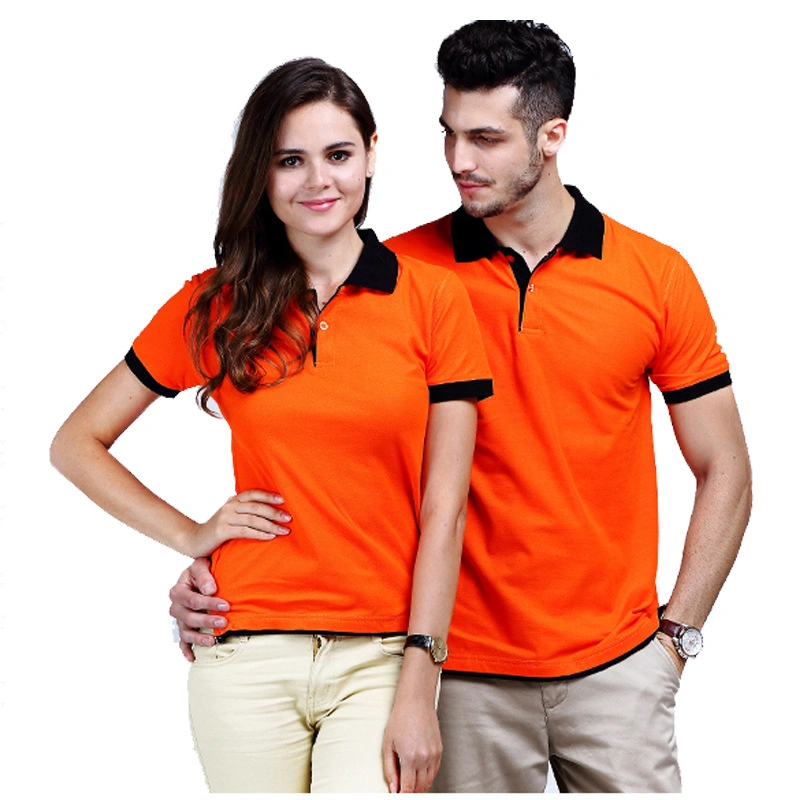 Hotel Custom Logo Unisex Wholesale/Supplier Two Tone Color Yellow and Black Polo Shirt Uniform