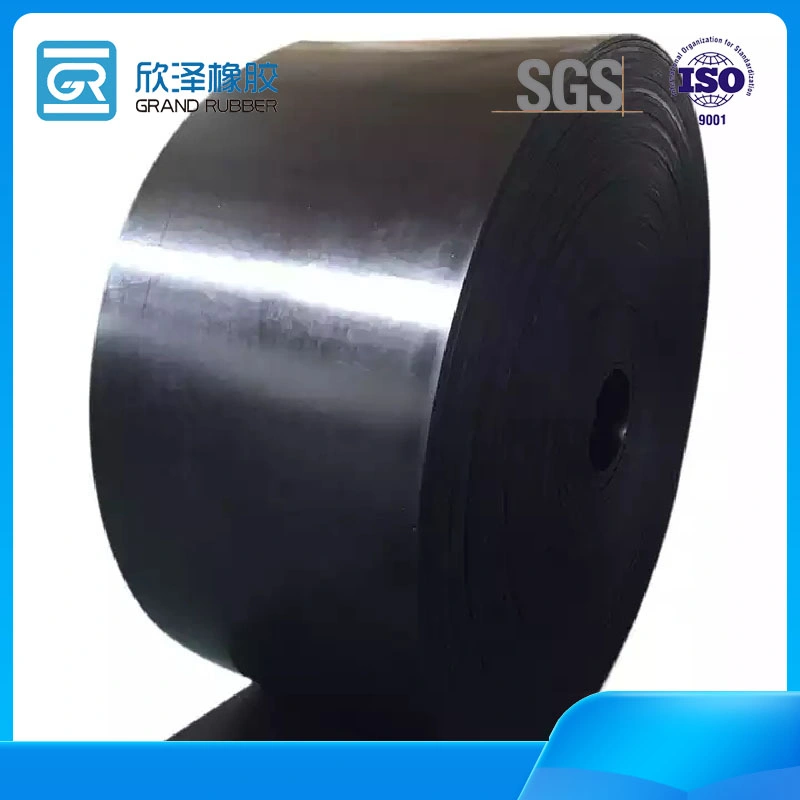 Black Rubber Fabric Polyester Ep/Nn/Ee/Piw DIN Industrial Heat/Tear/Abrasion/Fire Resistant Conveyor Belts for Bulk Material Handling