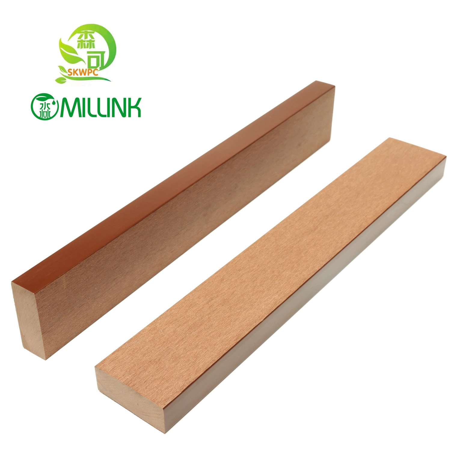 Anti-UV Solid WPC Wood Plastic Decking Boards for Garden Balcony Terrace Plate