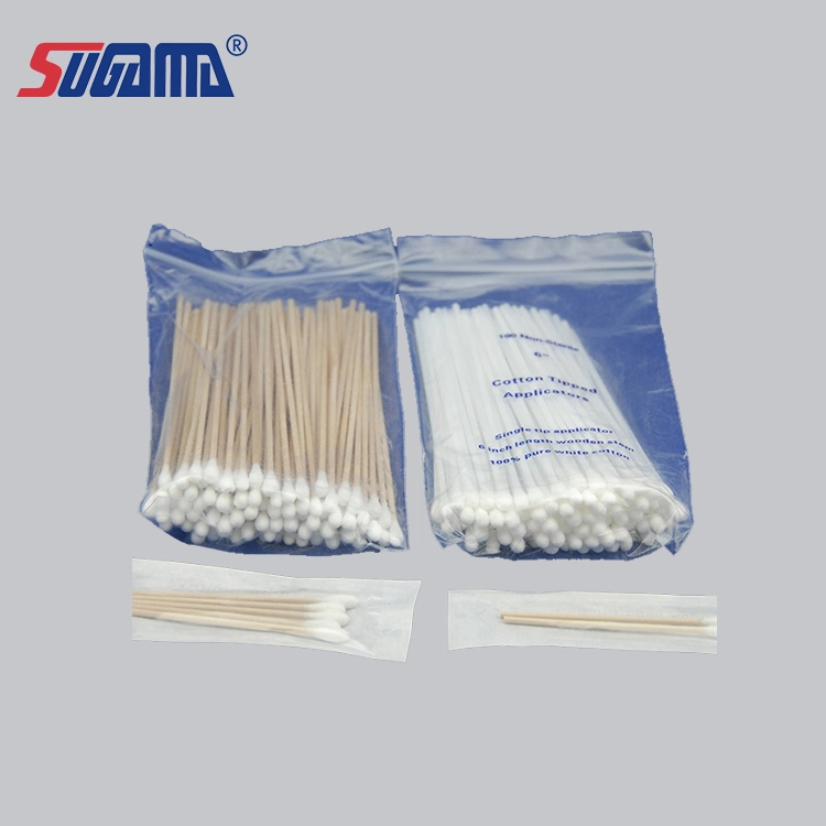 Disposable Sterile Medical Cleaning Test Foam Tip Cotton Swab