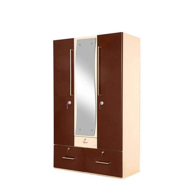 Locker Wardrobe Office Furniture Filing Cabinet 3 Doors Metal Steel with Lock Metal Modern 5 Years 0.5-1.0mm Ral Color