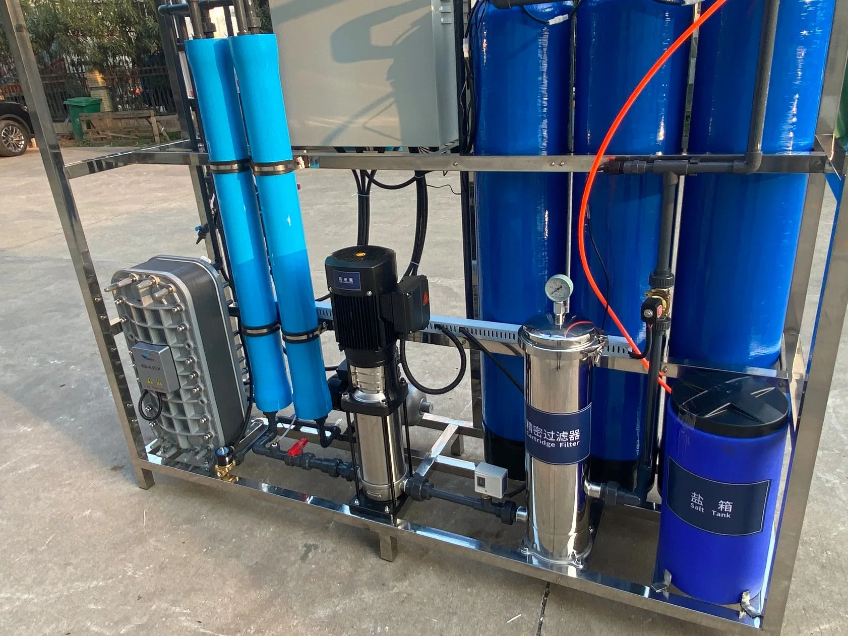 500L EDI Reverse Osmosis Water Purification Equipment PVC Pipeline, Research Hospital Water, No Conductive